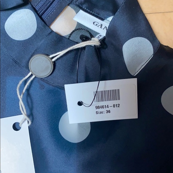 GANNI RUFFLE POLK DOT TOP 4 - Picture 5 of 10